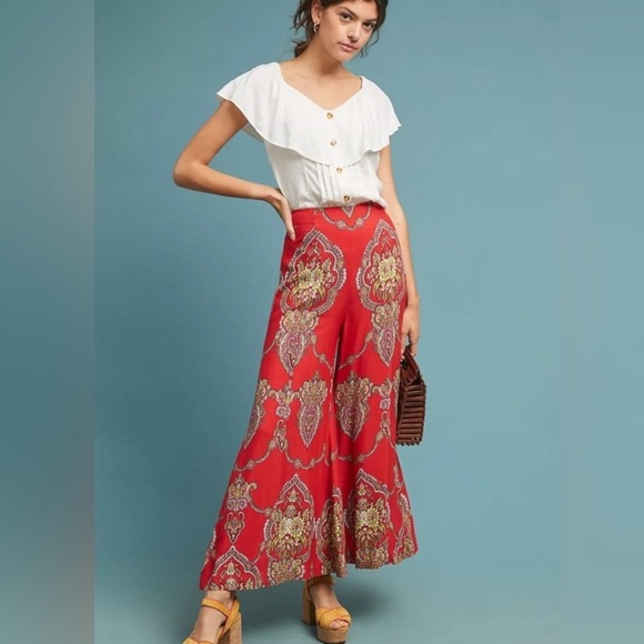 “ETT:TWA” Anthropologie Manon Flared Palazzo Pant